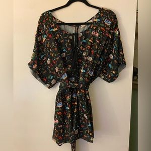 Eshakti Camping Print Belted Top